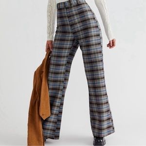 Plaid Free People Pants